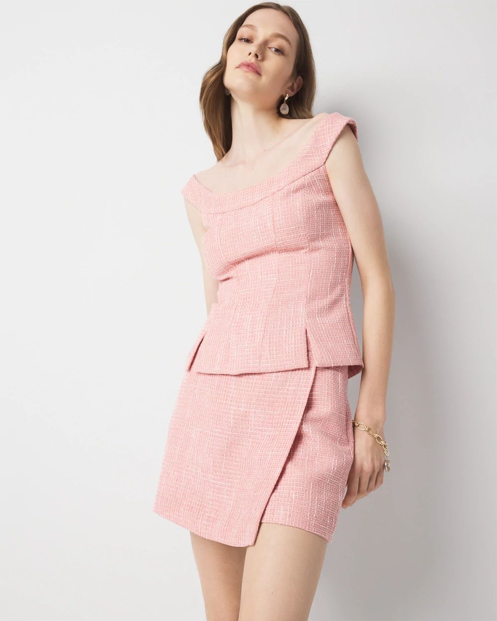 スカート Verlet Tweed Mini Skort Tweed Skort | White House Black Market